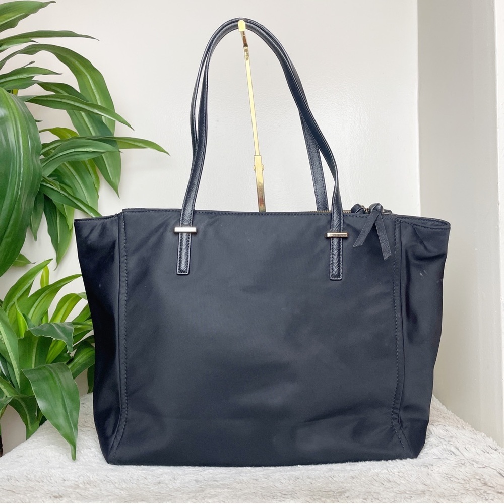 Kate Spade Wilson Road Talya Black Nylon Zip Tote Work Laptop Bag - Picture 3 of 11